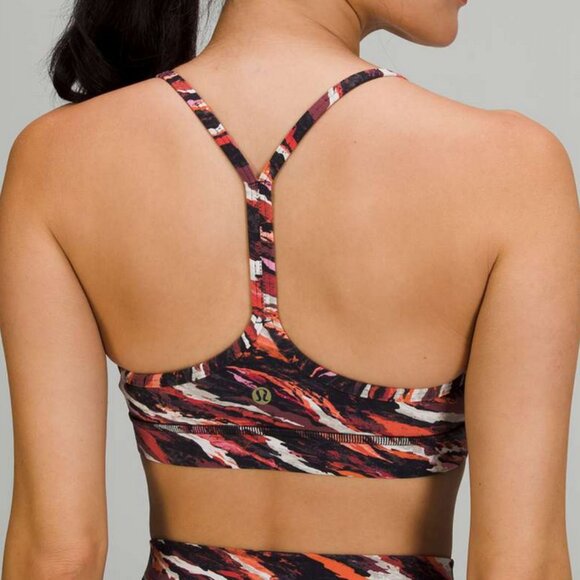 EUC Lululemon Lunar New Year Flow Y Nulu Bra size 6 Tiger Tide Smoky Red sports - Picture 2 of 10